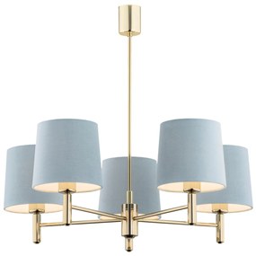 Candelabru modern design elegant PONTE 5L albastru
