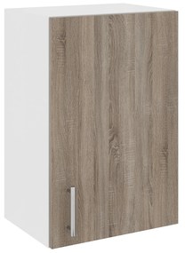 Corp Superior Karo, 1 Usa, Stejar Sonoma Inchis/Alb, 40 x 30 x 60 cm