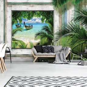 Fototapet - Plajă, mare, nisip (152,5x104 cm)
