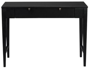 Masă consolă din lemn de stejar Rowico Fulla, negru