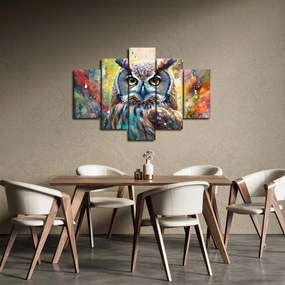 Tablou - Pictură de o bufniță (150x105 cm)