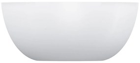 Omnires Shell M+ lavoar 35x35 cm rotund sub blat alb SHELL350UNBM