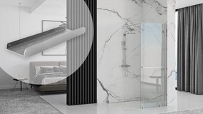 Raft pentru baie SF03 45cm otel periat