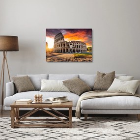Tablou pe sticlă - Coloseum din Roma (70x50 cm)