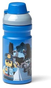 Sticlă de apă pentru copii LEGO® City, 390 ml, albastru