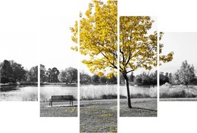 Tablou - relaxare în parc (150x105 cm)