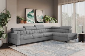 Colțar extensibil Nardo Maxi dreapta - gri pluș Pretty 17
