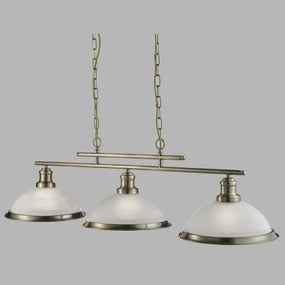 Lustra suspendata design clasic Bistro 3L alama antique 2683-3AB SRT