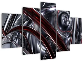 Tabloul cu abstracție în gri (150x105 cm)