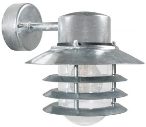 Nordlux - Lampă de perete pentru exterior VEJERS, 1xE27/60W/230V, IP54, argintie
