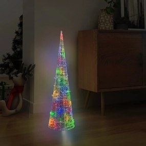 Piramida decorativa con de lumini cu LED colorat 90 cm acril 1, Multicolour, 90 cm