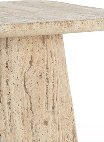 Măsuță auxiliară cu blat din piatră 45x45 cm Kepami – Light &amp; Living