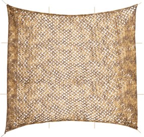 vidaXL Plasă de camuflaj cu geantă de depozitare, nisipiu, 614x581 cm