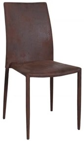 Set 4 scaune Milano cu tapiterie din catifea si picioare din metal