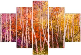 Tablou - Pădurea colorată (150x105 cm)