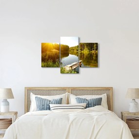 Tablou - Lac la munte (90x60 cm)