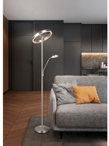 Lampadar argintiu LED (înălțime 180 cm) Willis – Trio