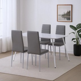 Renton 4+1 set de sufragerie gri-gri