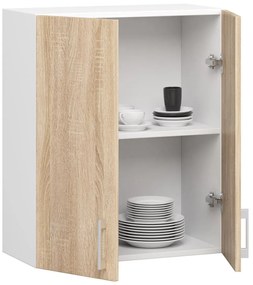 Dulap superior de bucătărie Lula W60 720 (alb + stejar sonoma). 1068942