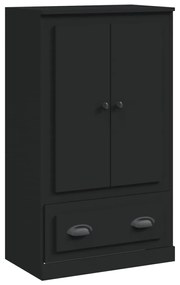 816297 vidaXL Dulap înalt, negru, 60x35,5x103,5 cm, lemn prelucrat
