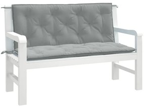 vidaXL Pernă bancă de grădină 2db melanj gri deschis 120x50x7cm textil
