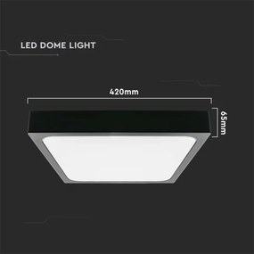 Plafonieră LED pentru baie LED/30W/230V 6500K IP44 neagră