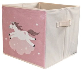 Cutie depozitare unicorn roz 30×30 cm