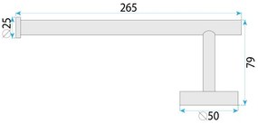 Cuier de baie 6610a Modern cupru periat
