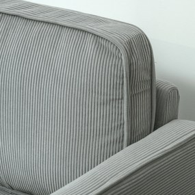 HOMCOM Canapea 2 locuri cu spațiu de depozitare și picioare solide din lemn, pentru living, dormitor, 117 x 63 x 79 cm, Gri deschis | Aosom Romania