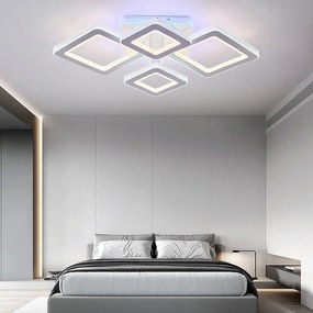 Lustra LED Cu Telecomanda, Elit's,3 Tipuri De Lumina, Intensitate Reglabila, 234W, Alb
