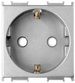Priza standard german 2 module Thea Modular Panasonic, Argintie