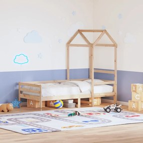 846991 vidaXL Acoperiș pat de copii, 98x70x176,5 cm, lemn masiv de pin