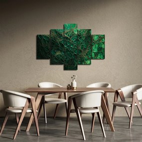 Tablou - Imagine microscopică verde (150x105 cm)