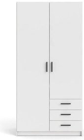 Șifonier alb 99x200 cm Sprint – Tvilum