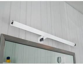 Iluminare LED pentru oglindă de baie, 12 W, 230 V, 59,5 cm, IP44, crom lucios