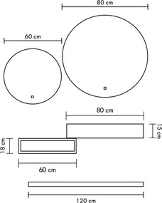 Set lemn masiv Mobilier Baie Suspendat Spring Model S3