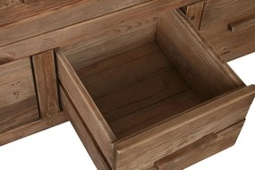 Comoda din lemn de pin reciclat, maro, Timber