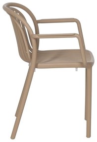 Scaun de dining bej din plastic Alia – Ixia