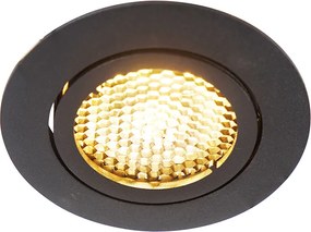 Spot încastrat inteligent negru, inclusiv WiFi GU10 reglabil - Ude Honey