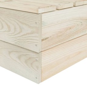 Canapea coltar modulara din paleti, lemn de molid tratat 1, Canapea coltar