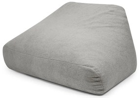 Fotoliu bean bag gri deschis cu tapițerie din țesătură bouclé Sofa Snug – SLOWDOWN