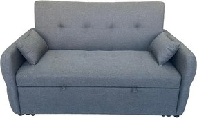 Canapea extensibilă cu două locuri Avenberg ZELDA, gri