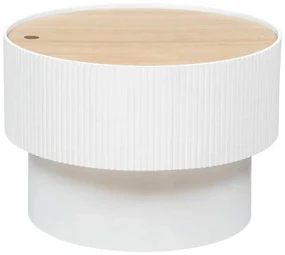 Masa de cafea cu spațiu de depozitare ENOLA, rotundă, Ø 55 cm