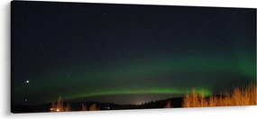 Tablou cu aurora borealis (120x50 cm)