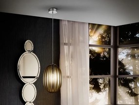 Pendul design modern decorativ Ovila 20cm fumuriu SV-752176
