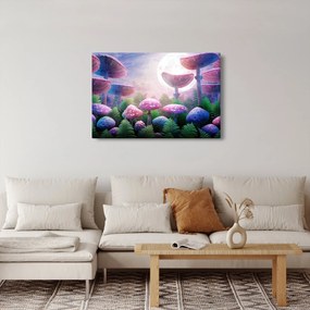 Tablou - Ciuperci sub lună plină (90x60 cm)