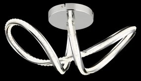 Globo 67440D - Plafonieră LED dimabilă EVANGELINE LED/40W/230V crom lucios + telecomandă