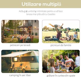 Copertina de gradina Outsunny, 300 x 250 cm, bej | Aosom Romania