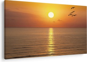Tablou - Apus de soare peste ocean (90x60 cm)