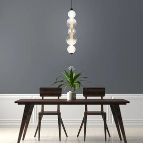 Lustră LED suspendată pe cablu LUMMI LED/19W/230V negru/fumuriu